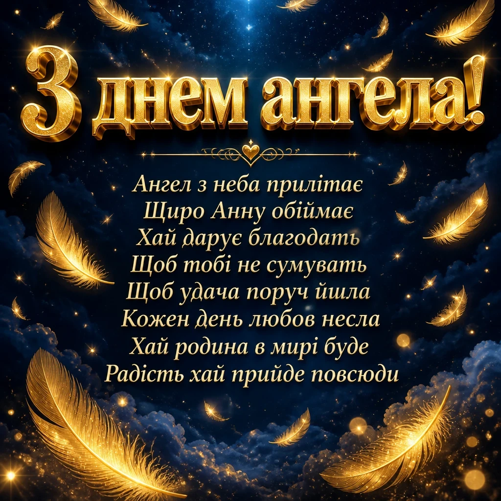 з днем ангела анна