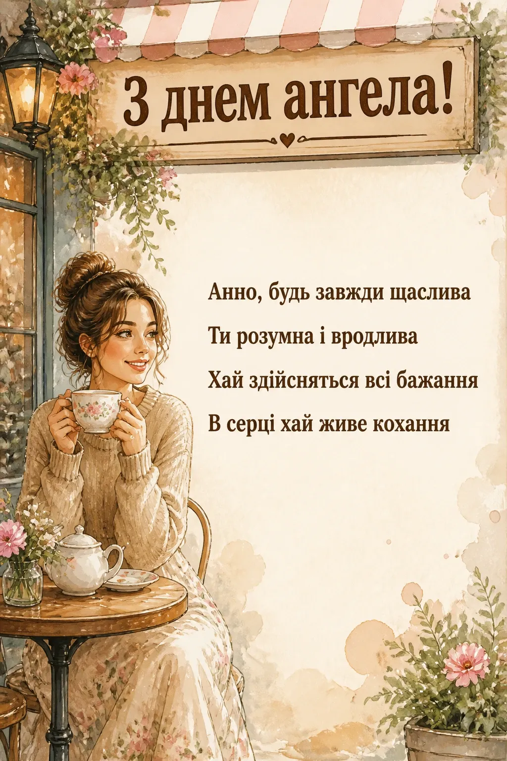 з днем ангела анна