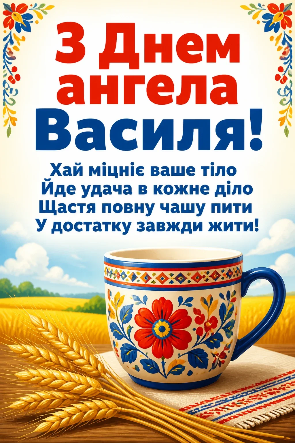 з днем ангела василя