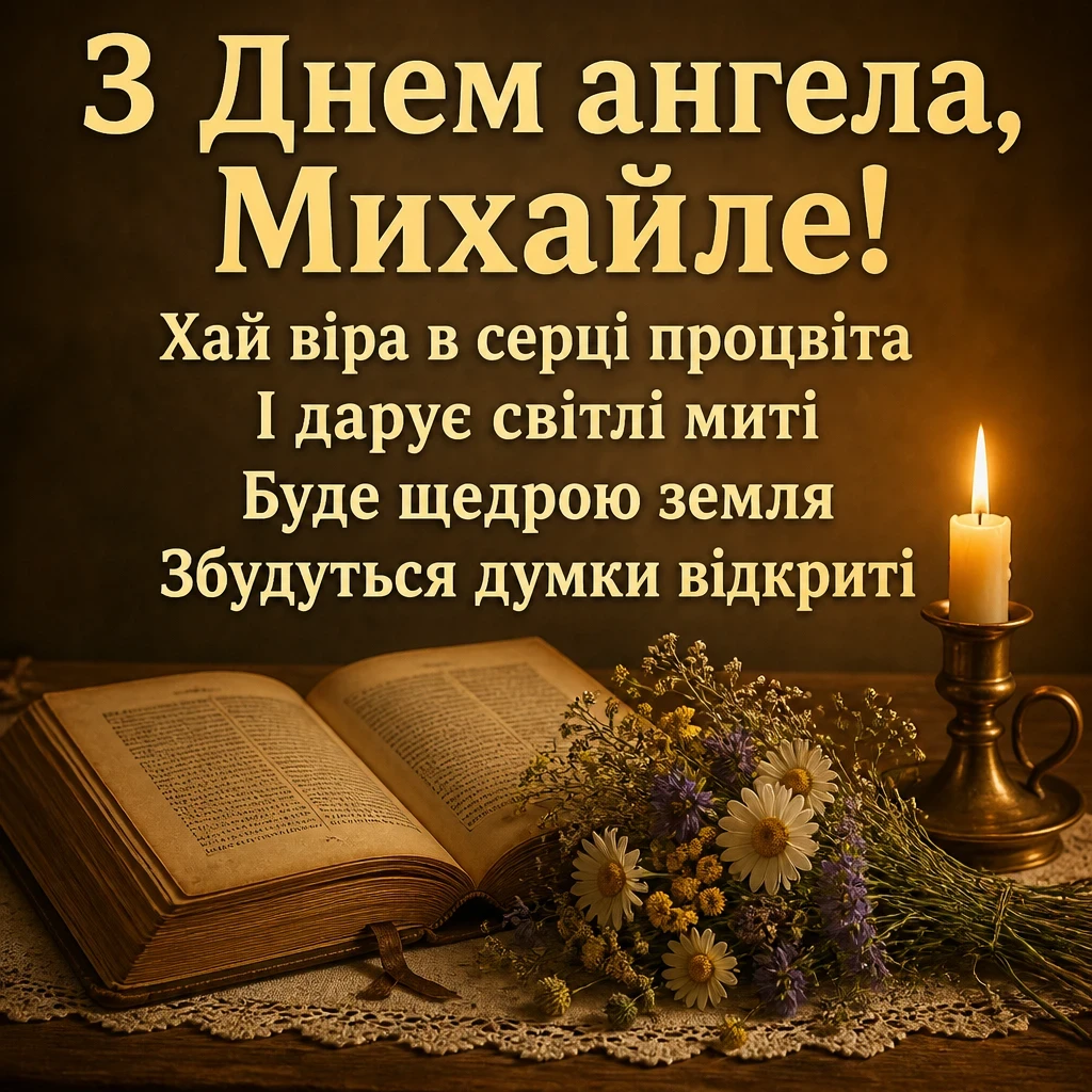 з днем ангела михайла