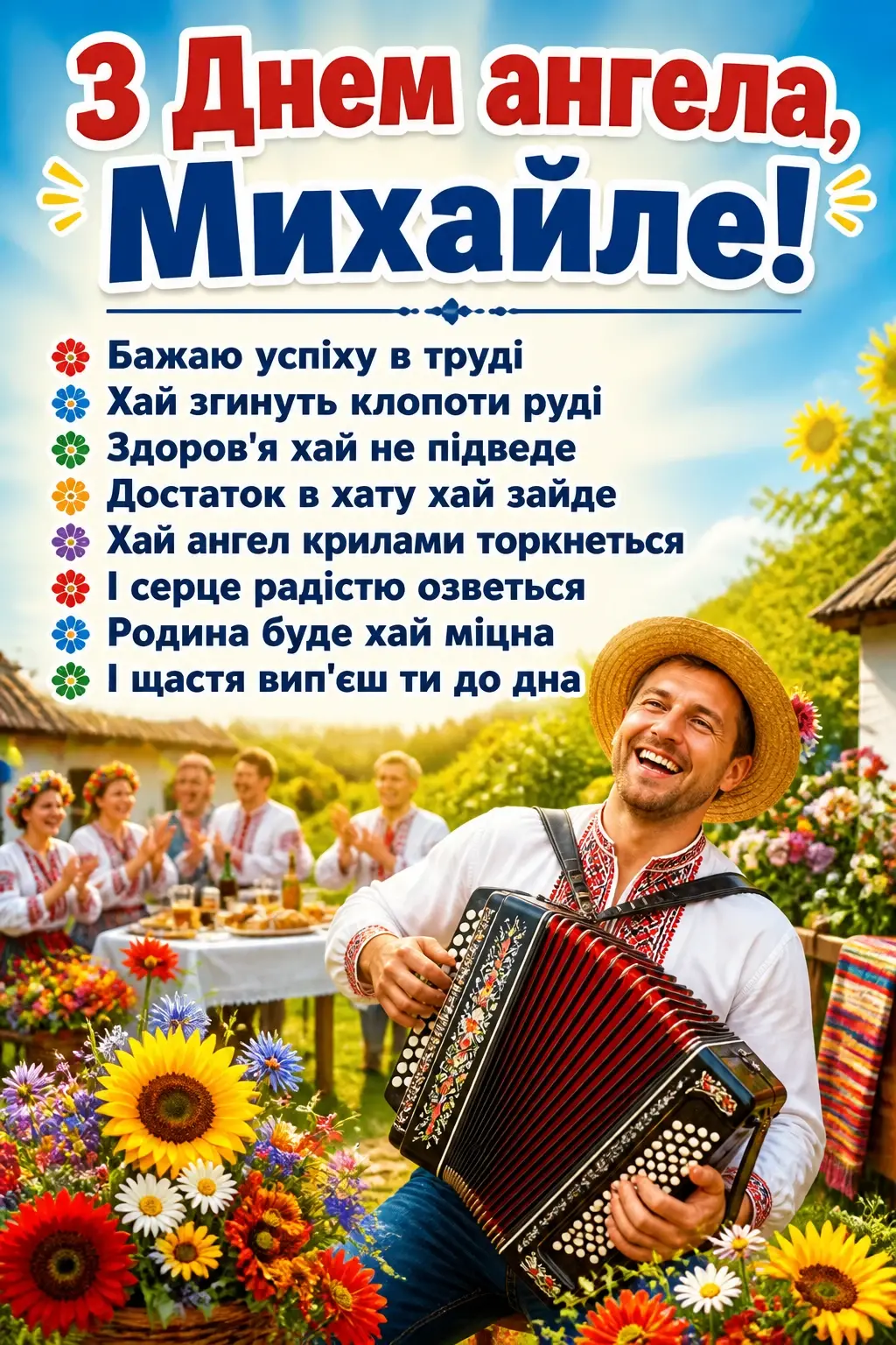 з днем ангела михайла