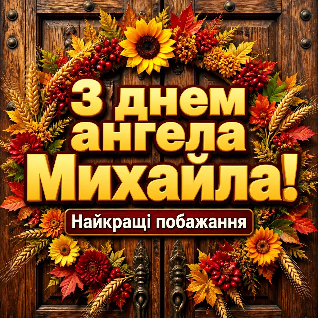 привітання з днем ангела михайла