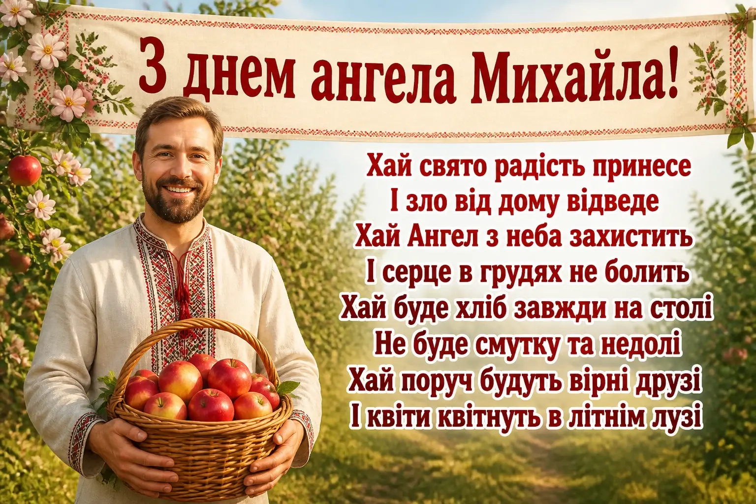 привітання з днем ангела михайла
