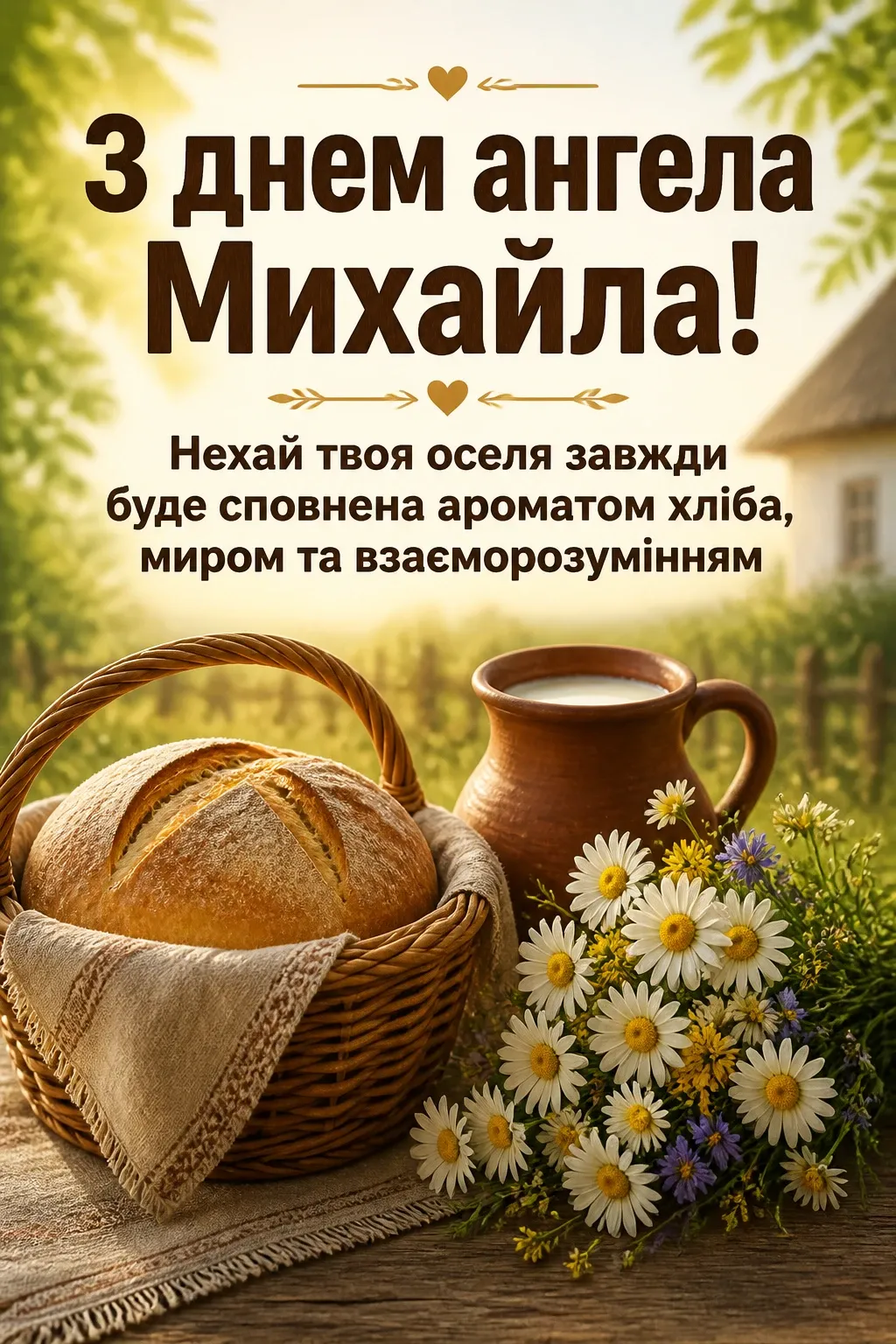 привітання з днем ангела михайла