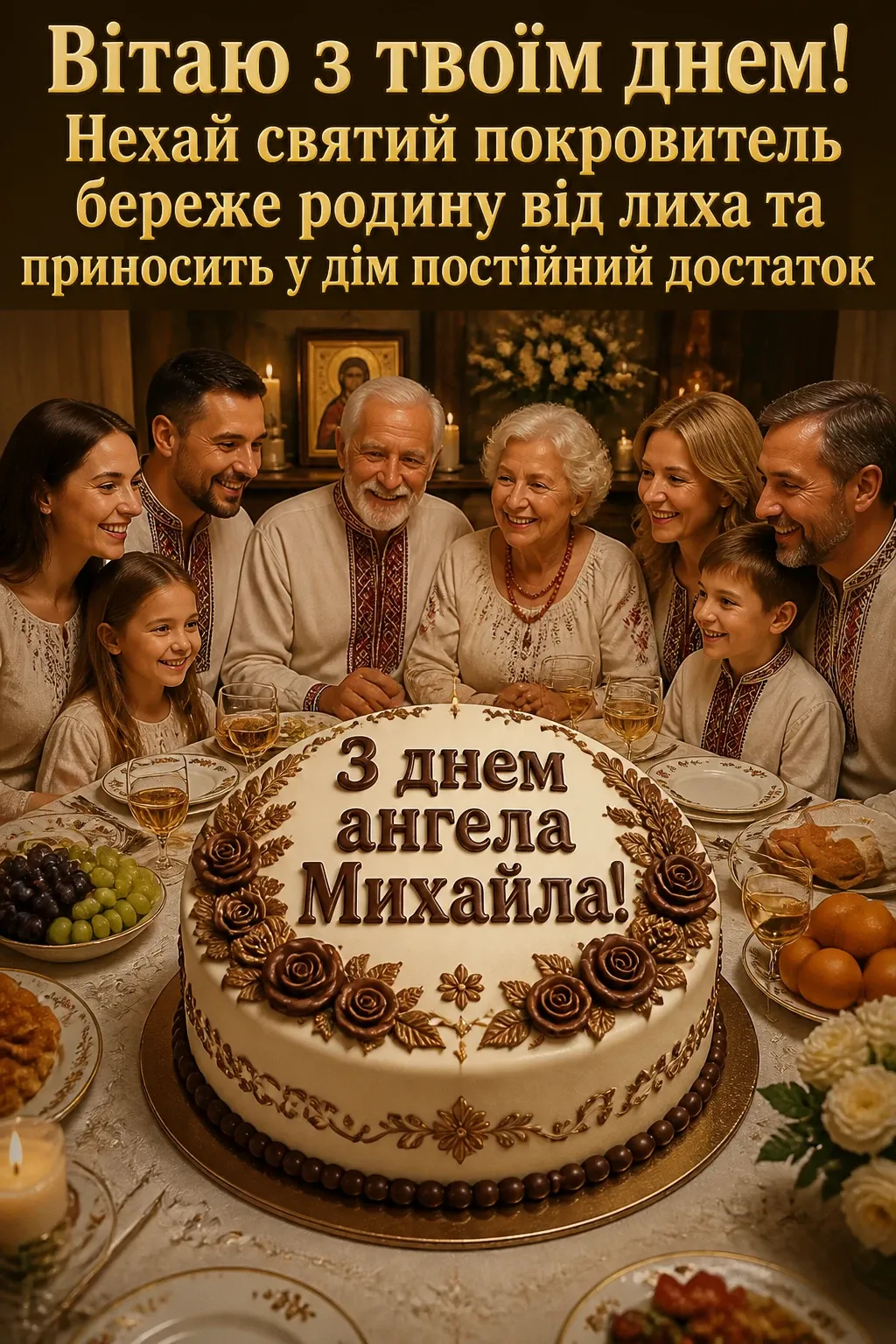 привітання з днем ангела михайла