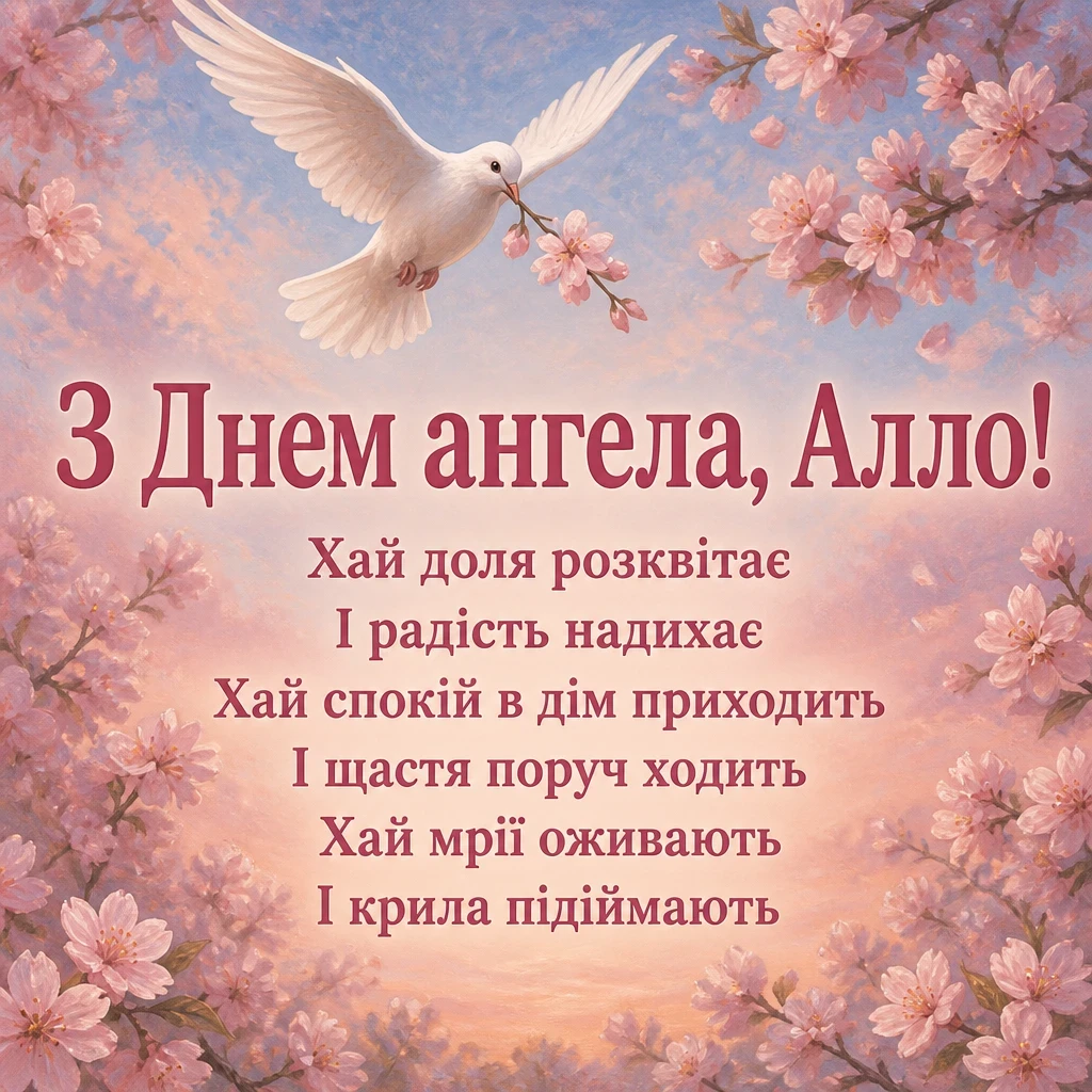з днем ангела алла з днем ангела алла