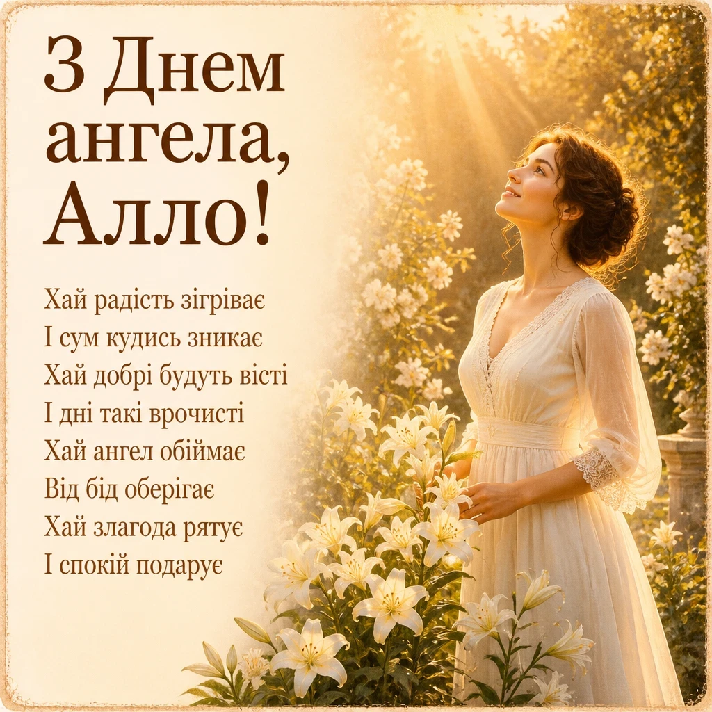 з днем ангела алла з днем ангела алла